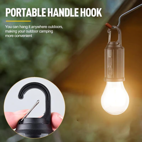Solar Rechargeable Hooked Camping Light