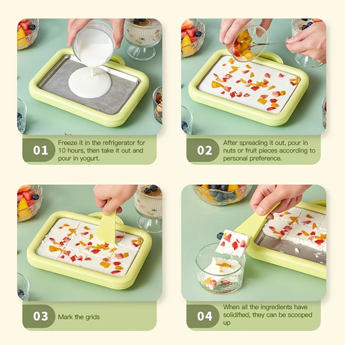Stir-fry yogurt machine, home-use small ice cream maker, self-made plug-free stir-fry ice plate, stir-fry ice maker