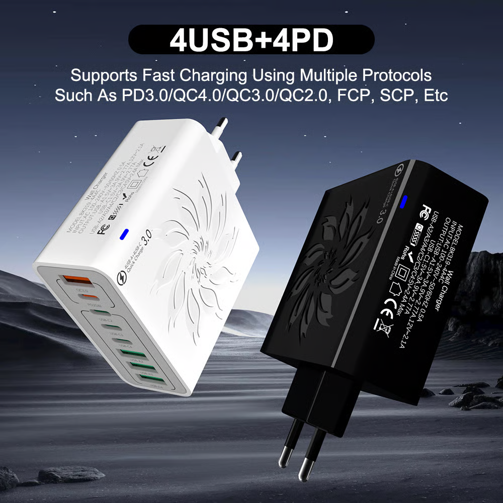 8-Port USB Fast Charger with PD & QC3.0