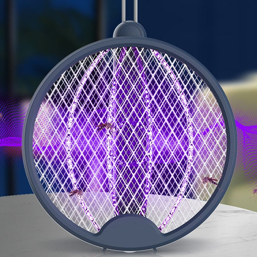 Trending Electric Mosquito Swatter Mosquito Killer Lamp 2-In-1 Usb Charging Purple Light Trap Vertical Wall Mosquito Swatter