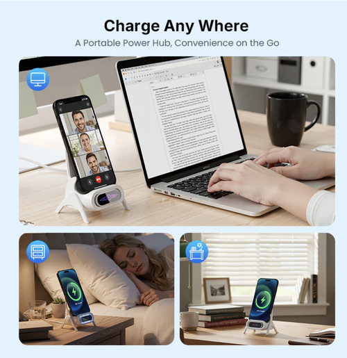 🔥2026 Mini Chair Wireless Fast Charger Multifunctional Phone Holder — Adapts to All Phones