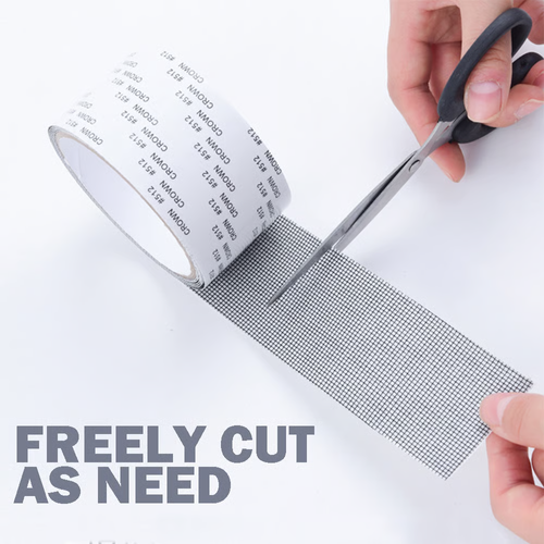 🔥Buy 1 Get 1 Free  🔥Window Screen Repair Tape – Strong Adhesive Fiberglass Mesh for Fixing Screen Doors & Windows | Waterproof, Tear-Resistant Patch for Holes & Insect Prevention