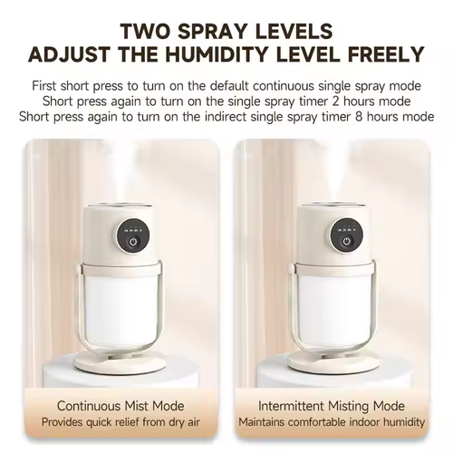 Pop Auto Shut-Off 2 Mist Modes USB Personal Desktop Humidifier Super Quiet Portable Small Cool Mist Mini Humidifier for Office