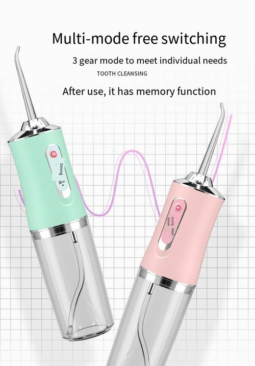 Home Use Electric Dental Cleaner 3 Modes Cordless USB Rechargeable Oral Irrigator Portable Dental Water Flosser