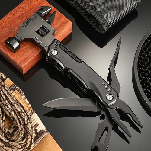 16 in 1 Camping Accessories Survival Multitools Pliers Multitool Adjustable Wrench Hammer
