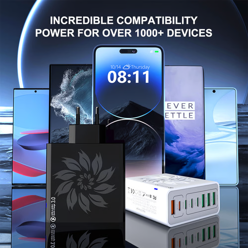 8-Port USB Fast Charger with PD & QC3.0
