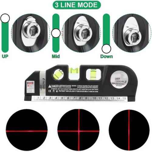 Multipurpose 4 In 1 Laser Levels Ruler