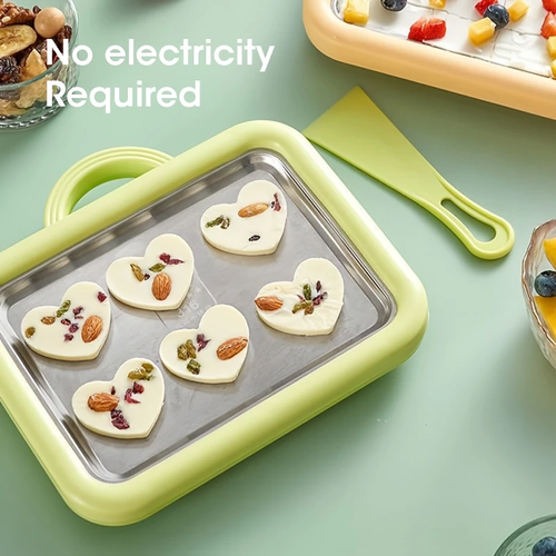 Stir-fry yogurt machine, home-use small ice cream maker, self-made plug-free stir-fry ice plate, stir-fry ice maker