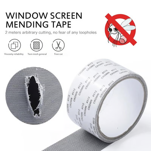 🔥Buy 1 Get 1 Free  🔥Window Screen Repair Tape – Strong Adhesive Fiberglass Mesh for Fixing Screen Doors & Windows | Waterproof, Tear-Resistant Patch for Holes & Insect Prevention