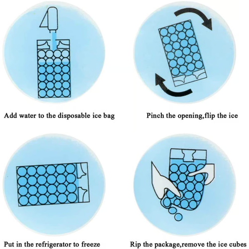 🔥Disposable Portable Self-sealing Ice Cube Bag(100 PCS)