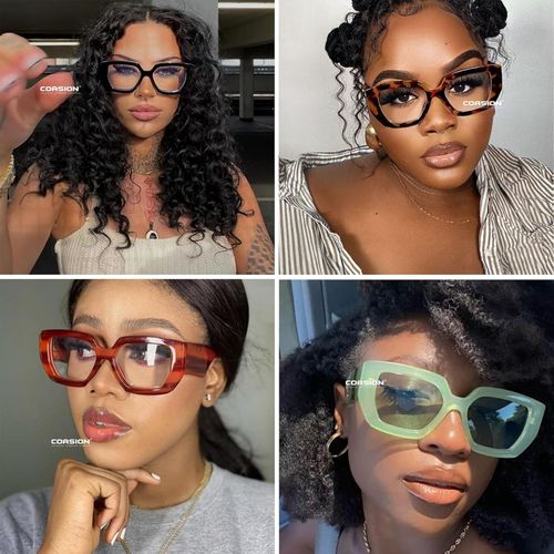 🔥Last Day 49% OFF👀✨👓 Sparkle & Shine with Square Champagne Glasses! ✨