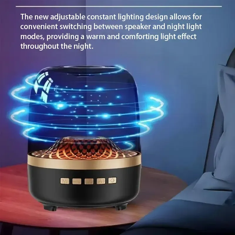 Black and gold Bluetooth speaker