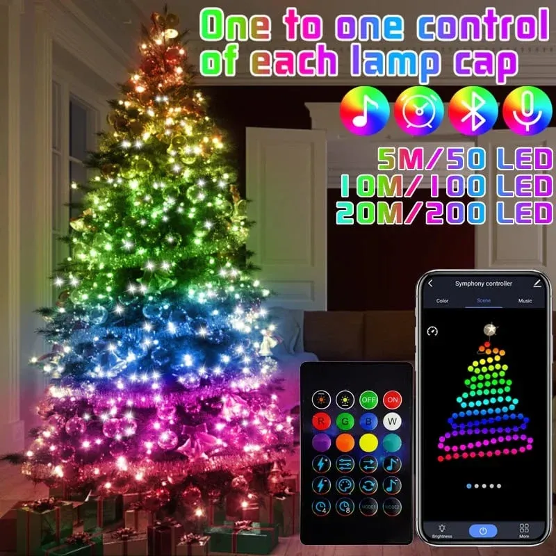 2023 Christmas Smart Bluetooth Fairy String Light