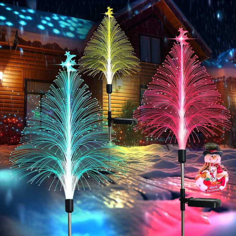 🔥Christmas Promotion 60% off - 🎄7 Color Changing Solar Christmas Trees Lights🎄