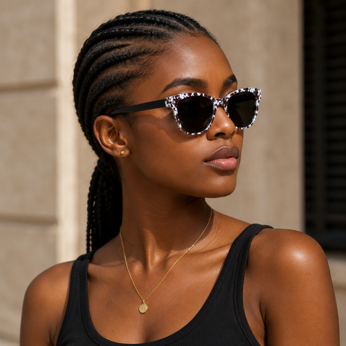 3-in-1 Magnetic Clip-On Eyeglasses | Clear Lens Frame with 3 Magnetic Sunglass Covers | Unisex