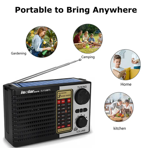 📻 THE ULTIMATE 5-IN-1 SOLAR RADIO - STAY POWERED & ENTERTAINED!