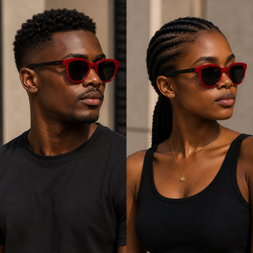3-in-1 Magnetic Clip-On Eyeglasses | Clear Lens Frame with 3 Magnetic Sunglass Covers | Unisex