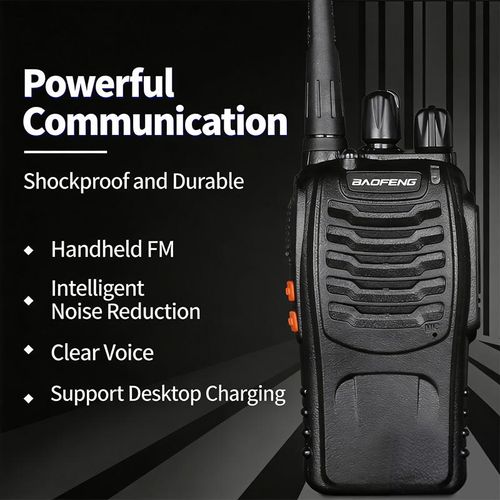 Walkie-talkie sem fio longo alcance resistente e durável voz clara pagamento na entrega