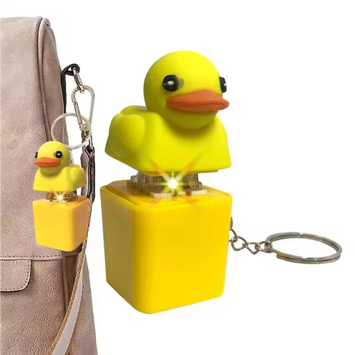 Bestselling Little Yellow Duck Toy: Stress-Relief Toy & Keychain Pendant - Press to Make Sound