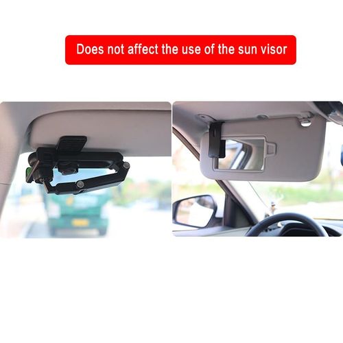 Hot-selling car phone holder — can be fixed on the sun visor, suitable for mobile navigation, live streaming and selfies, safe and stable, shockproof and anti-shake, colors shipped randomly