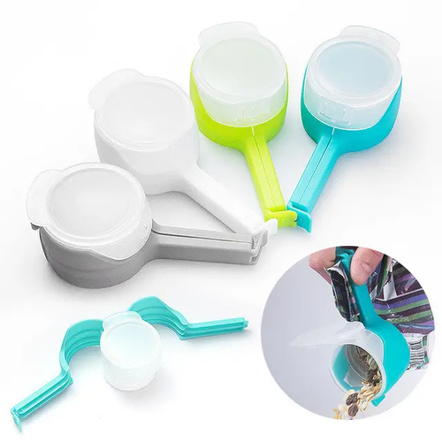 Hot - selling Household Food Sealing Clips. Can seal bags of food, snacks, milk powder, etc., ensuring food is dry and fresh. Made of food - grade PP material. Buy one, get one free. Colors are randomly shipped