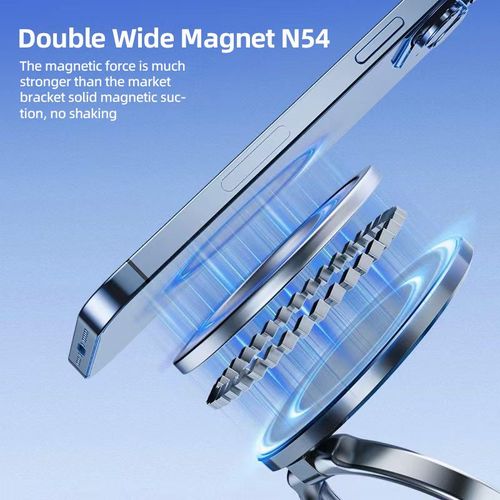 Bestselling Vacuum Magnetic Phone Holder — Suitable for Home, Work, Travel and Other Scenarios, Foldable & Portable, 360° Rotatable, Made of Zinc Alloy and ABS