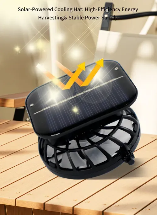 Hot Selling Summer Outdoor Wide Brim Solar Fan Sun Hat for Men and Women - Hiking Sun Protection with USB Charging and Dual Solar Cooling Fan