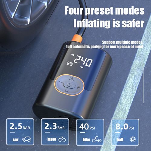 2025 latest wireless USB high-pressure portable car electric air pump