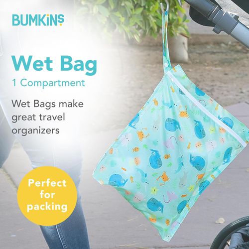 Baby waterproof wet bag cloth diaper waterproof moisture-proof bag large capacity travel bag reusable wetbag