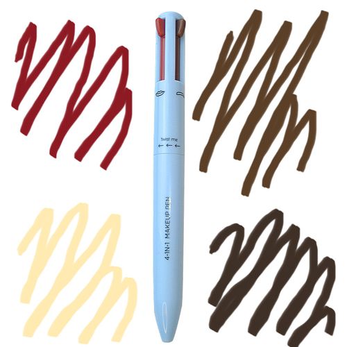 4 in 1 makeup pen 4 in 1 makeup pen 4 colors four colors high gloss lip liner eyeliner eyebrow pencil 4in1makeuppen