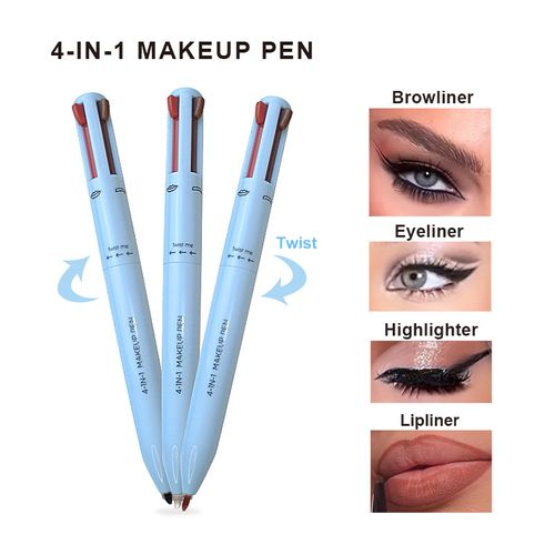 4 in 1 makeup pen 4 in 1 makeup pen 4 colors four colors high gloss lip liner eyeliner eyebrow pencil 4in1makeuppen