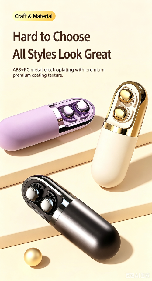 S13 Vibration Massager Wireless In-ear Bluetooth Earbuds, Mini Invisible Headphones, Stress Relief Gadget for Women