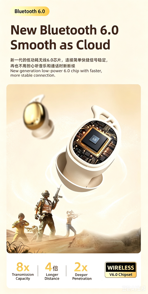 S13 Vibration Massager Wireless In-ear Bluetooth Earbuds, Mini Invisible Headphones, Stress Relief Gadget for Women
