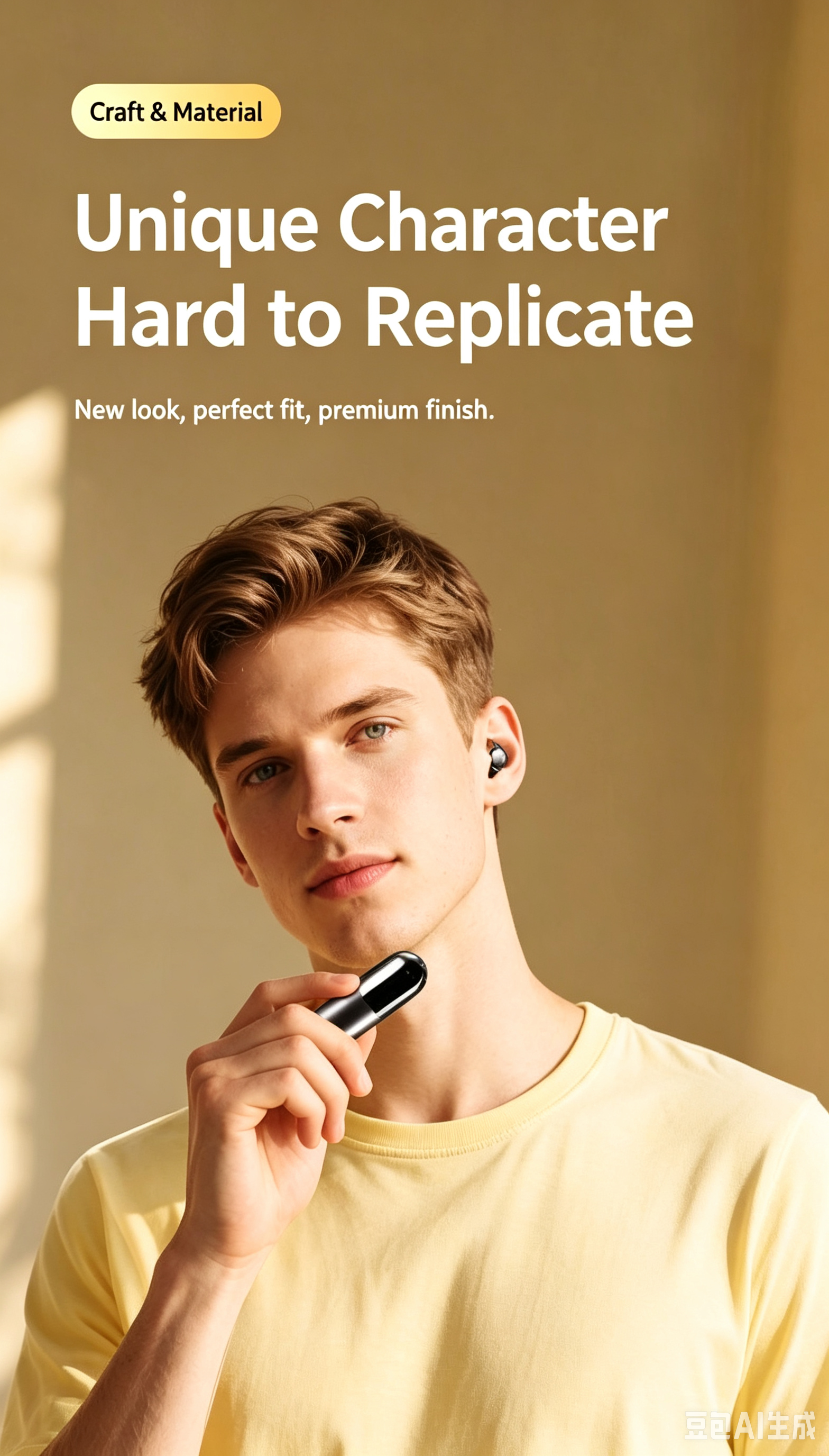 S13 Vibration Massager Wireless In-ear Bluetooth Earbuds, Mini Invisible Headphones, Stress Relief Gadget for Women