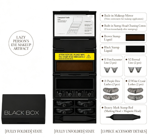 3-in-1 Lower Lash, Eyeliner & Beauty Mark Stamp Kit