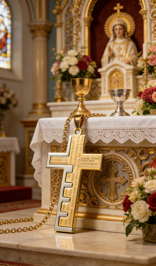 Colar Cristão Dourado – Especial para