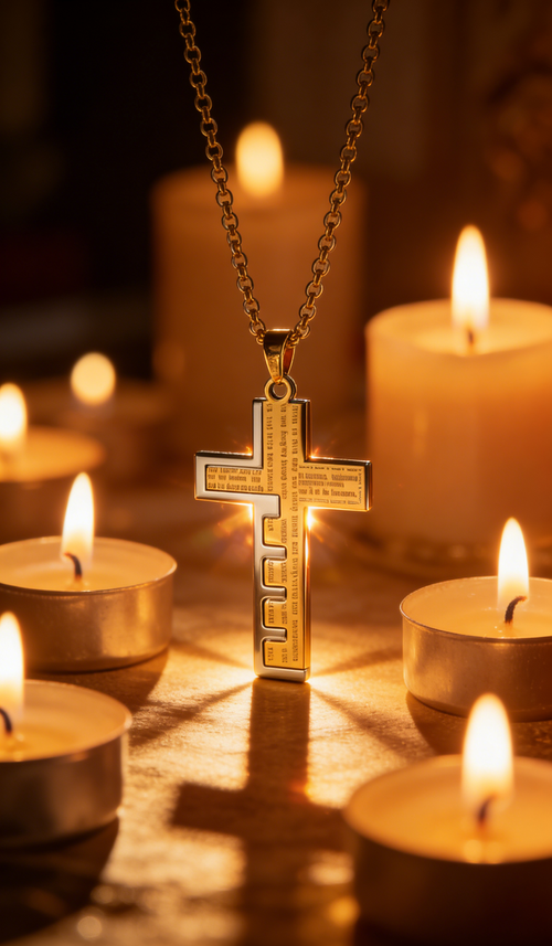 Colar Cristão Dourado – Especial para