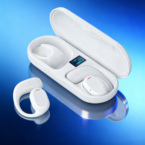 Fones de ouvido sem fio com cancelamento de ruído, conforto de uso sem dor e longa duração da bateria