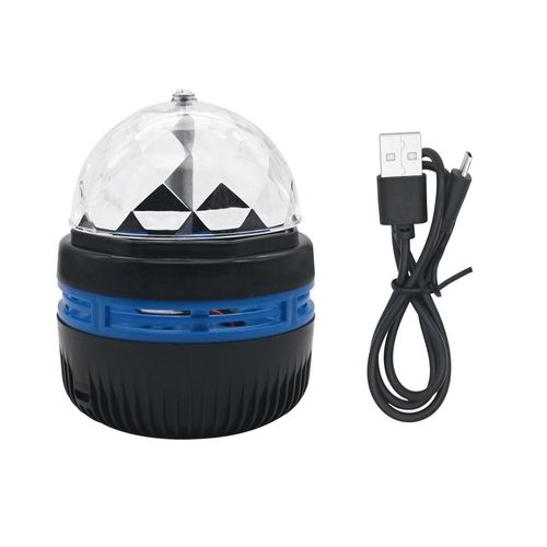 Bola mágica rotativa de cristal com estrelas minúsculas LED