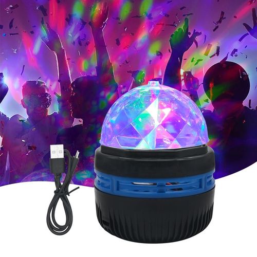 Bola mágica rotativa de cristal com estrelas minúsculas LED