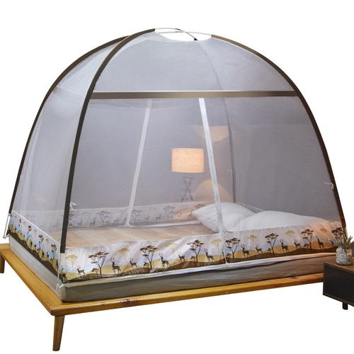 Mosquiteiro dobrável portátil com formato de yurt