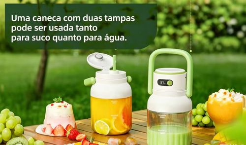Liquidificador portátil USB de alta velocidade com capacidade para 1000 ml