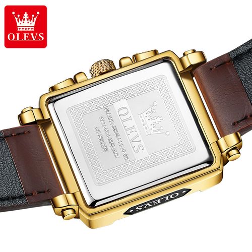 Relógio de quartzo impermeável de luxo para homem