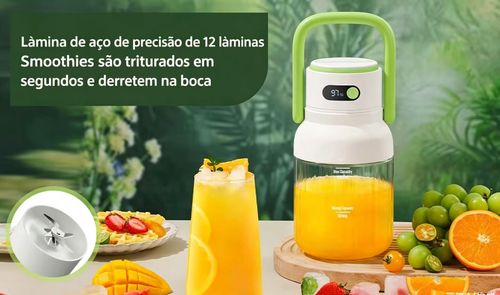 Liquidificador portátil USB de alta velocidade com capacidade para 1000 ml