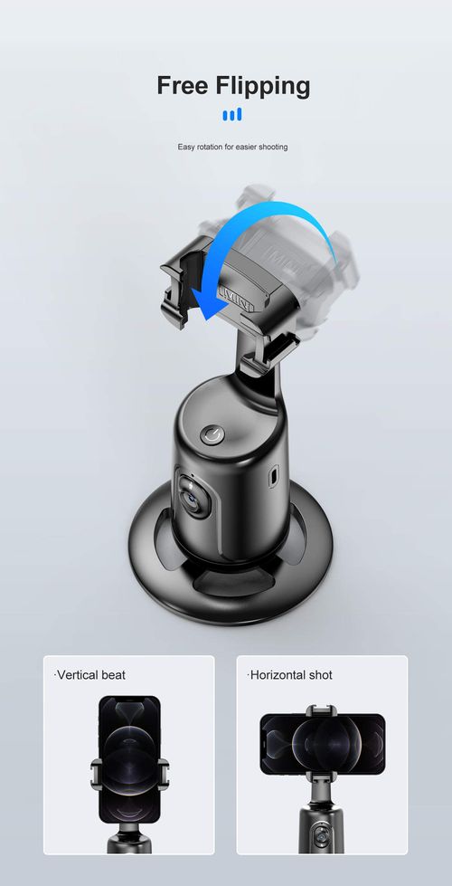 Bastão giratório para selfies com rastreamento automático inteligente