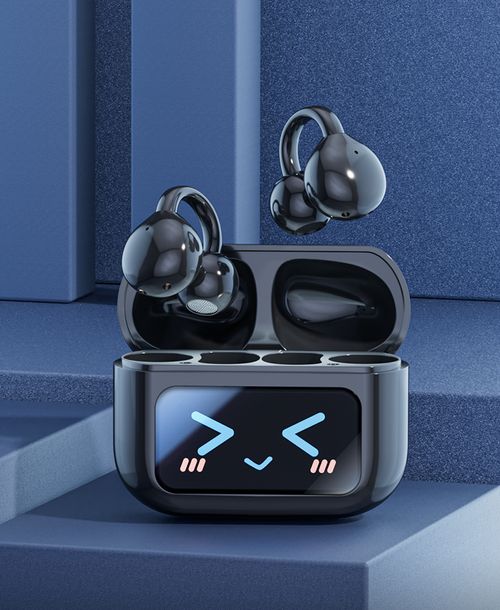 Auscultadores Bluetooth com clipe e ecrã digital