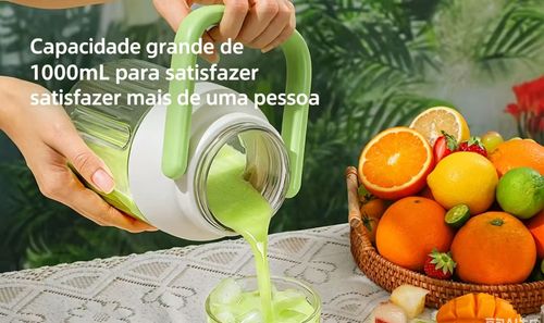 Liquidificador portátil USB de alta velocidade com capacidade para 1000 ml