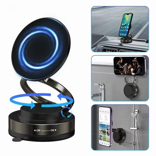 Suporte magnético dobrável e portátil para telemóvel para automóvel