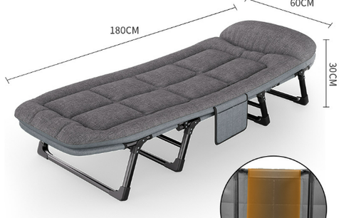 Lightweight space-saving single folding bed