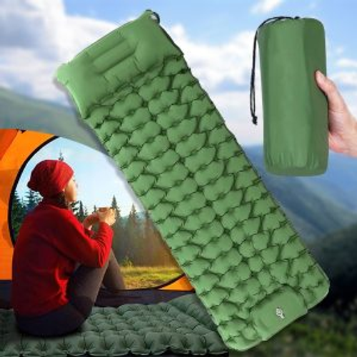Indoor and outdoor inflatable mat, moisture-proof inflatable sleeping mat,